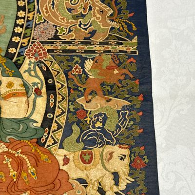 A Chinese kesi silk 'Bodhisattva Samantabhadra' thangka — 照片 21