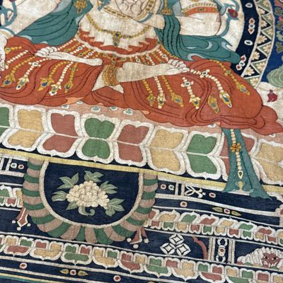 A Chinese kesi silk 'Bodhisattva Samantabhadra' thangka — 照片 25