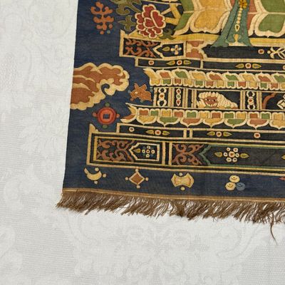 A Chinese kesi silk 'Bodhisattva Samantabhadra' thangka — 照片 4
