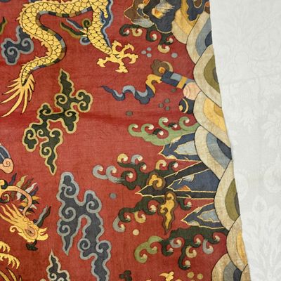 A Chinese kesi silk 'Dragons and Phoenixes' panel — photo 12