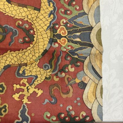 A Chinese kesi silk 'Dragons and Phoenixes' panel — photo 13