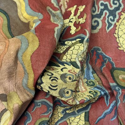 A Chinese kesi silk 'Dragons and Phoenixes' panel — photo 16