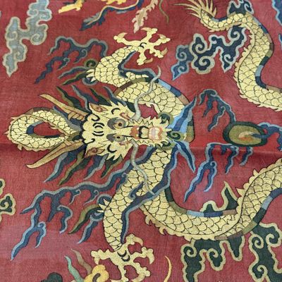 A Chinese kesi silk 'Dragons and Phoenixes' panel — photo 17