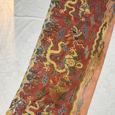 A Chinese kesi silk 'Dragons and Phoenixes' panel — photo 19