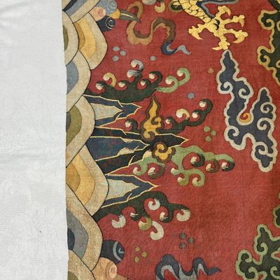 A Chinese kesi silk 'Dragons and Phoenixes' panel — photo 24