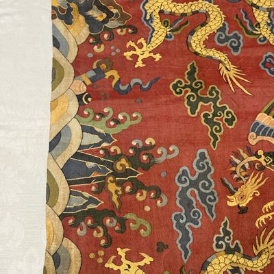 A Chinese kesi silk 'Dragons and Phoenixes' panel — photo 25