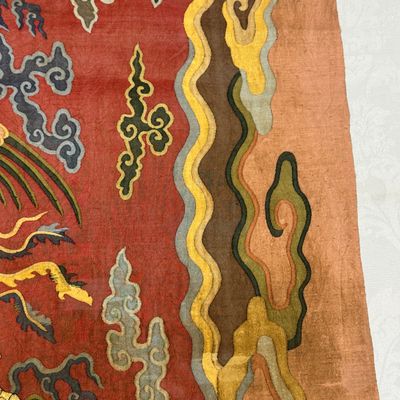 A Chinese kesi silk 'Dragons and Phoenixes' panel — photo 31