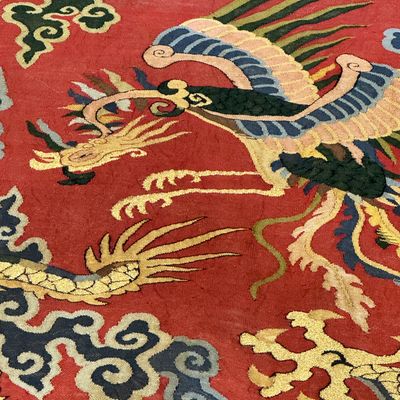A Chinese kesi silk 'Dragons and Phoenixes' panel — photo 35