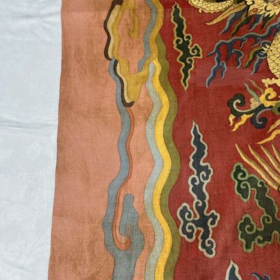 A Chinese kesi silk 'Dragons and Phoenixes' panel — photo 6