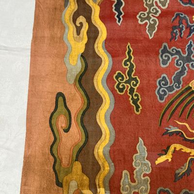 A Chinese kesi silk 'Dragons and Phoenixes' panel — photo 7