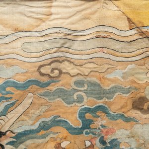 A Chinese kesi woven silk 'dragon' panel, Wanli — 照片 4
