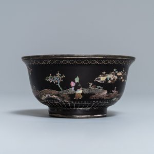A Chinese lac burgauté bowl, Kangxi — 照片 2