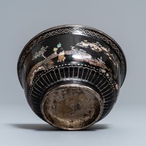 A Chinese lac burgauté bowl, Kangxi — 照片 7