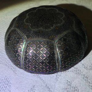 A Chinese lac burgaute pumpkin-shaped box and cover, 18th C. — 照片 11