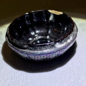 A Chinese lac burgaute pumpkin-shaped box and cover, 18th C. — 照片 18