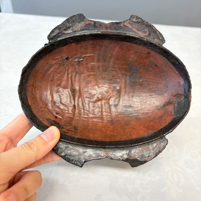 A Chinese lacquered stem cup with two handles — photo 7