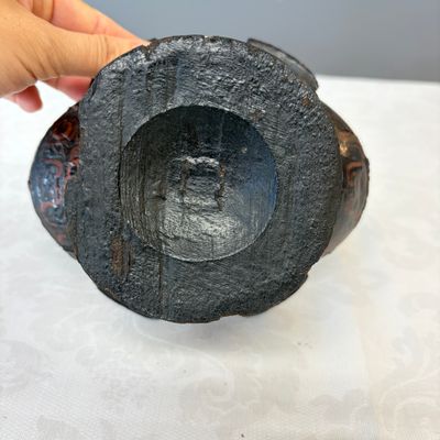 A Chinese lacquered stem cup with two handles — photo 8
