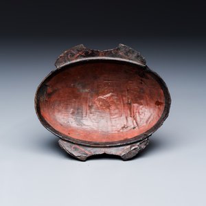 A Chinese lacquered stem cup with two handles — photo 6