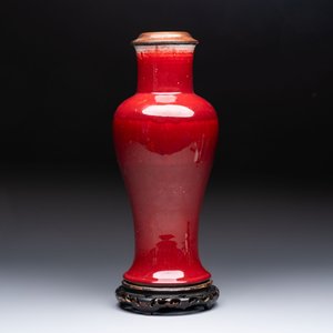 A Chinese langyao vase mounted as a lamp, 18th C. — photo 2