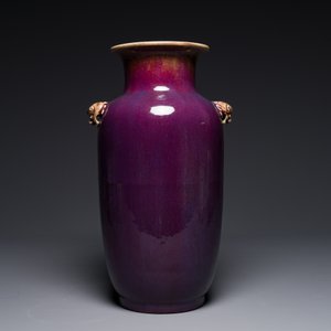 A Chinese lantern-shaped flambé-glazed vase, 18/19th C. — 照片 3