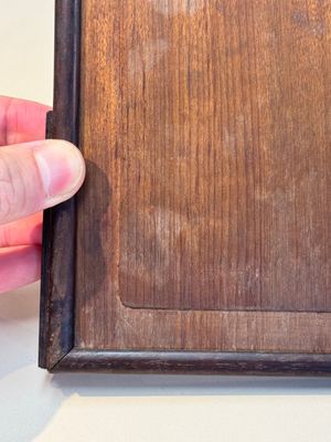 A Chinese laque burgauté and hongmu table screen, Qing — photo 26