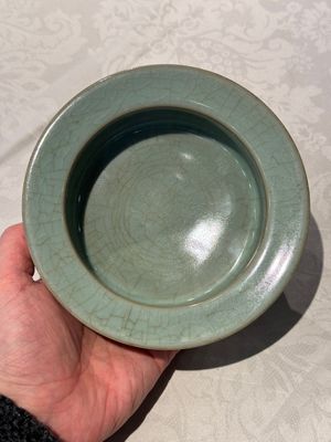 A Chinese Longquan celadon brush washer, Song or later — photo 1