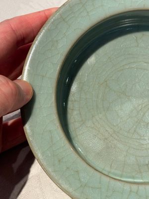 A Chinese Longquan celadon brush washer, Song or later — photo 15