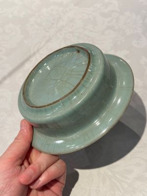 A Chinese Longquan celadon brush washer, Song or later — photo 5
