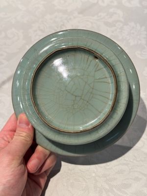 A Chinese Longquan celadon brush washer, Song or later — photo 6