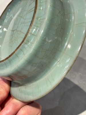 A Chinese Longquan celadon brush washer, Song or later — photo 8