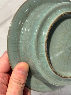 A Chinese Longquan celadon brush washer, Song or later — photo 9