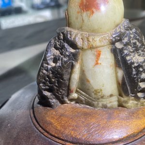 A Chinese Longquan celadon censer with wooden cover and soapstone Buddha finial, Ming — photo 21