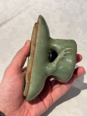 A Chinese Longquan celadon duck-form censer, Ming — photo 12