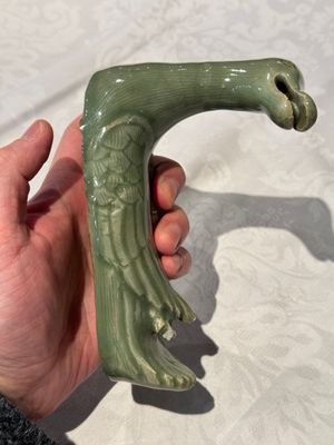 A Chinese Longquan celadon duck-form censer, Ming — photo 6