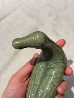 A Chinese Longquan celadon duck-form censer, Ming — photo 10