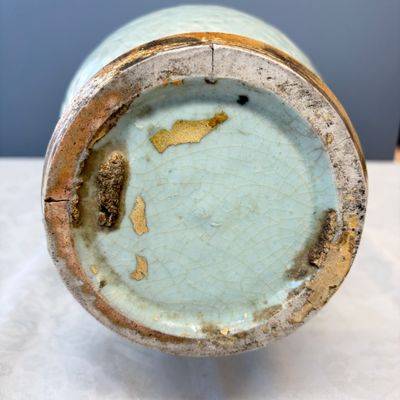 A Chinese Longquan celadon-glazed incised 'Peony' yenyen vase — photo 21