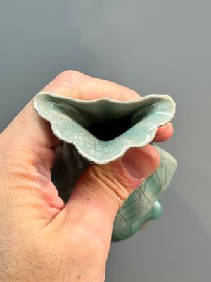 A Chinese Longquan celadon lobed bottle vase, Song — photo 10