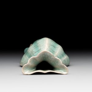 A Chinese Longquan celadon lobed bottle vase, Song — photo 5