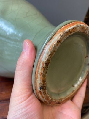 A Chinese Longquan celadon 'meiping' vase, Ming — 照片 9