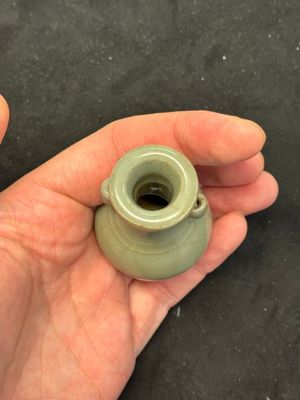 A Chinese Longquan celadon miniature 'Touhu' vase, Yuan/Ming — photo 2