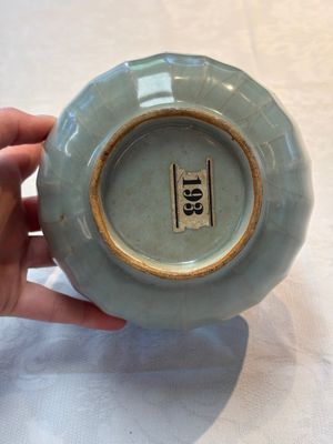 A Chinese Longquan celadon quintuple-tube vase, Yuan — photo 10