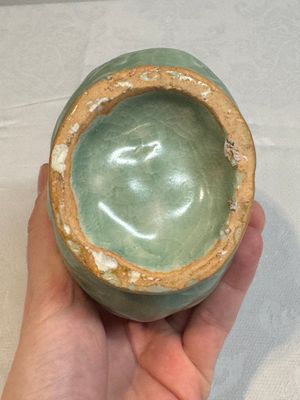 A Chinese Longquan celadon 'shou' vase with handles, Ming — photo 13