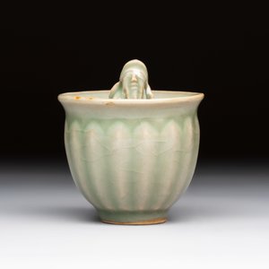 A Chinese Longquan celadon 'Trick Cup', Ming or later — photo 2
