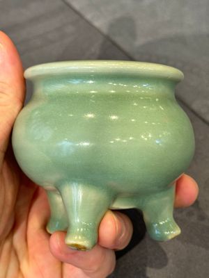 A Chinese Longquan celadon tripod censer, Song — photo 20