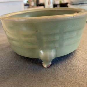 A Chinese Longquan celadon tripod censer with trigrams, Ming — photo 11