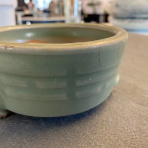 A Chinese Longquan celadon tripod censer with trigrams, Ming — photo 12