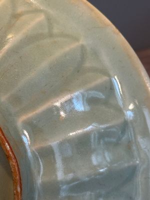 A Chinese Longquan celadon 'twin fish' plate, Yuan/Ming — photo 11