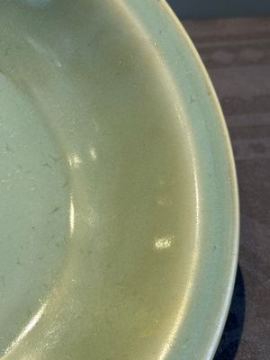 A Chinese Longquan celadon 'twin fish' plate, Yuan/Ming — photo 3