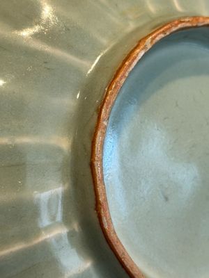 A Chinese Longquan celadon 'twin fish' plate, Yuan/Ming — photo 8