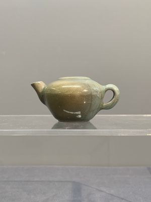 A Chinese Longquan celadon water dropper, Song — photo 1